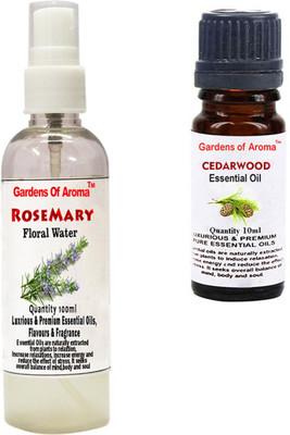 

Gardens Of Aroma Rosemary Floral Water And Cedarwood Essential Oil(110 ml)