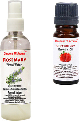 

Gardens Of Aroma Rosemary Floral Water And Strawberry Essential Oil(110 ml)