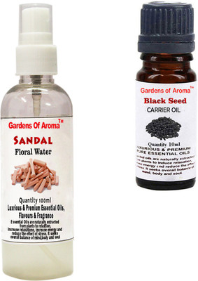 

Gardens Of Aroma Sandal Floral Water And Black Seed Essential Oil(110 ml)