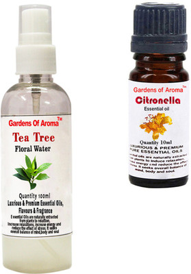 

Gardens Of Aroma Tea Tree Floral Water And Citronella Essential Oil(110 ml)