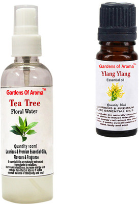 

Gardens Of Aroma Tea Tree Floral Water And Ylang Ylang Essential Oil(110 ml)