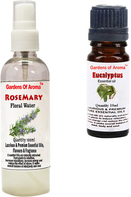 

Gardens Of Aroma Rosemary Floral Water And Eucalyptus Essential Oil(110 ml)