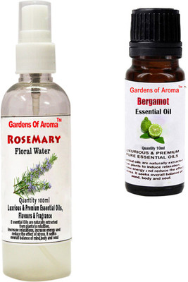 

Gardens Of Aroma Rosemary Floral Water And Bergamot Essential Oil(110 ml)