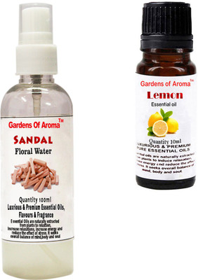 

Gardens Of Aroma Sandal Floral Water And Lemon Essential Oil(110 ml)
