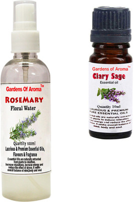 

Gardens Of Aroma Rosemary Floral Water And Clary sage Essential Oil(110 ml)