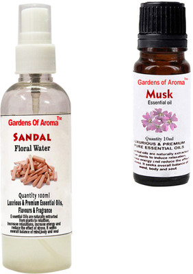 

Gardens Of Aroma Sandal Floral Water And Musk Essential Oil(110 ml)