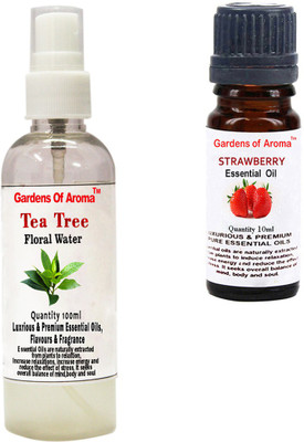 

Gardens Of Aroma Tea Tree Floral Water And Strawberry Essential Oil(110 ml)