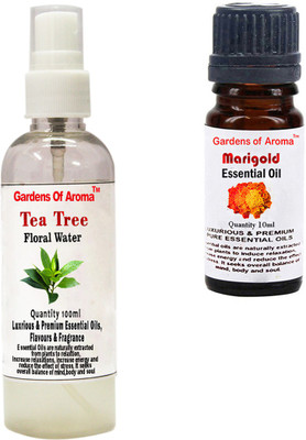 

Gardens Of Aroma Tea Tree Floral Water And Marigold Essential Oil(110 ml)
