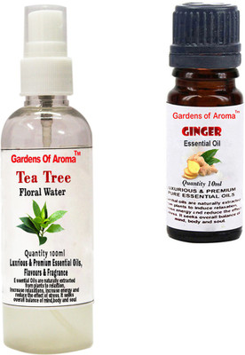 

Gardens Of Aroma Tea Tree Floral Water And Ginger Essential Oil(110 ml)