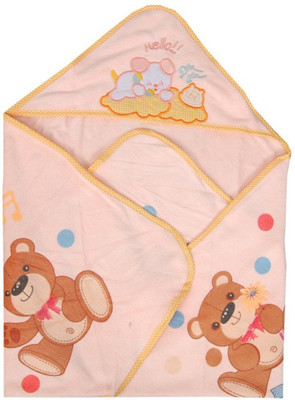 

Guru Kripa Baby Products Cotton 200 GSM Bath Towel(Orange), Peach