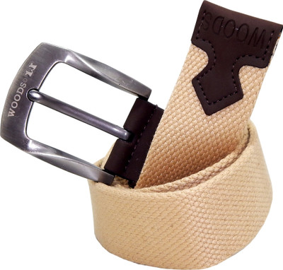

WOODS Men Formal, Casual Beige Canvas, Fabric, Synthetic Belt