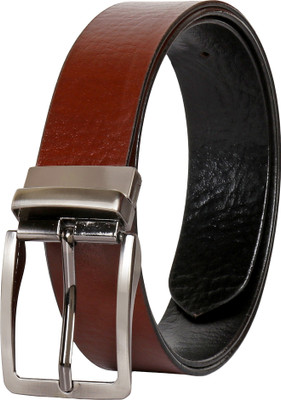 

Nifty Fashion Men Formal, Casual, Party, Evening Black, Brown Genuine Leather Reversible Belt