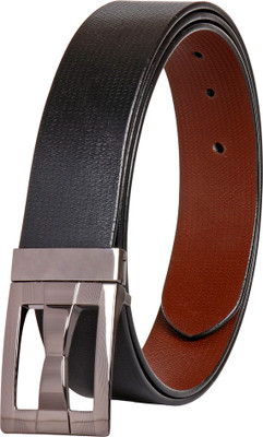 

Nifty Fashion Men Formal, Casual, Party, Evening Multicolor, Brown, Black Genuine Leather Reversible Belt