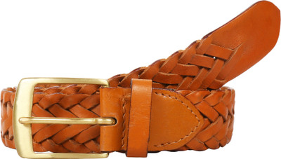 

Pooh Men Formal Tan Genuine Leather Belt