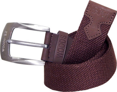 

WOODS Men Formal, Casual Brown Canvas, Fabric, Synthetic Belt