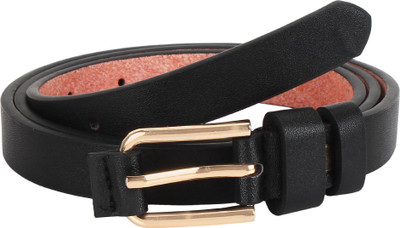

Pooh Women Formal Black Genuine Leather Belt, Brown