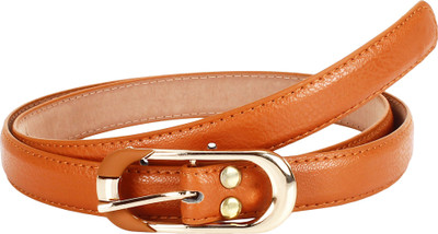 

Pooh Women Formal Black Genuine Leather Belt