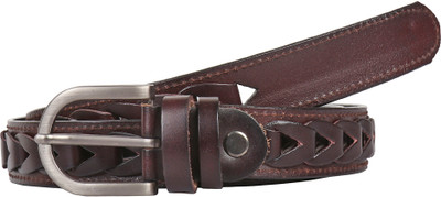 

Pooh Men Formal Brown Genuine Leather Belt