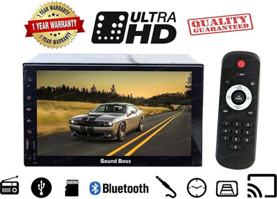 

Sound Boss SB-9318 7inch HD bluetooth MP5 player TFT Fully touch screen FM RDS Radio car video USB TF Aux Input Color screen Car Stereo(Double Din)