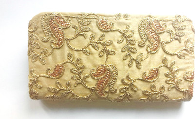 

ANSH OUTLET Casual, Party Gold Clutch
