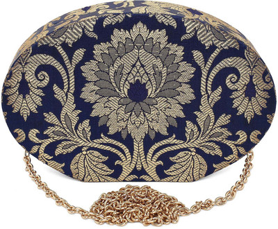 

The Purple Sack Party Blue Clutch