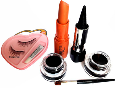 

Imported Combo of Lipstick, Kajal, Eyeliner set EyeLashes(Set of 5)