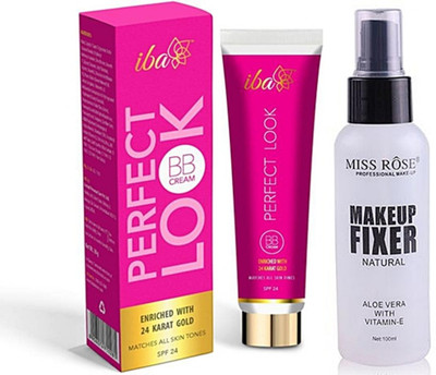 

iba halal iba bb cream and makeup fixer spray(Set of 2)