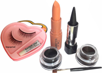

Imported Combo of Lipstick, Kajal, Eyeliner set EyeLashes(Set of 5)