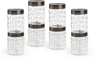cello Plastic Grocery Container  - 2500 ml(Pack of 8, Black)