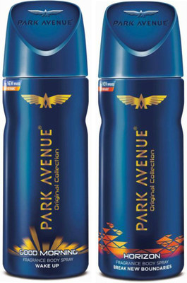 

Park Avenue 1 Good Morning and 1 Horizon Deodorant Combo Pack of 2 Deodorant Spray - For Men(260 ml, Pack of 2)