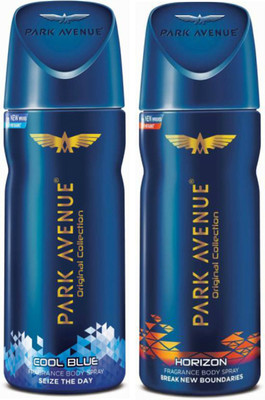 

Park Avenue 1 Cool Blue and 1 Horizon Deodorant Combo Pack of 2 Deodorant Spray - For Men(260 ml, Pack of 2)