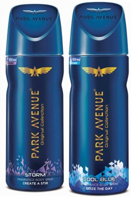 

Park Avenue 1 Storm and 1 Cool Blue Deodorant Combo for Men (Pack of 2) Deodorant Spray - For Men(260 ml, Pack of 2)