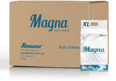 

Magna Adult Diaper 120 Pcs, Waist Size 48”- 60” Adult Diapers - XL(120 Pieces)