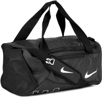 

Nike Y NK ALPHA DU Travel Duffel Bag(Black, White)