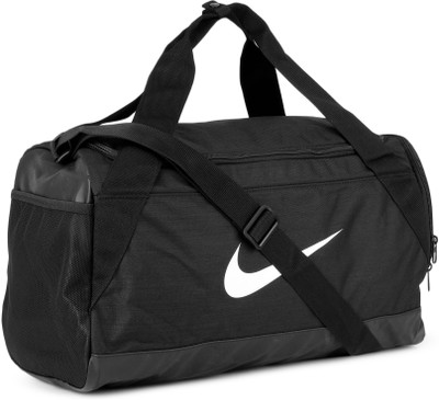 

Nike NK BRSLA S DUFF Travel Duffel Bag(Black, White)