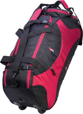 

Istorm Wheeler Duffel Skater Maroon & Black Duffel Strolley Bag(Maroon, Black), Black;maroon