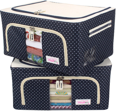 

Blushbees Foldable Wardrobe Organizer Saree Cover, 24 Litre, Blue (2 Pieces)(Blue)