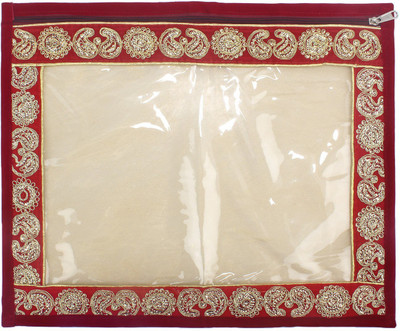 

BlushBees Gota Border Transparent Lehanga / Saree Cover (1 PIECE)(Transparent)