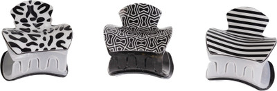 

Alaska Creation Alaska clutch set of 3 Hair Claw, Hair Clip(Black, White)