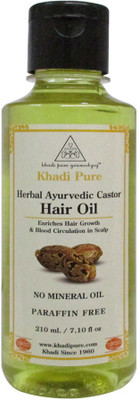 

Khadi Pure Herbal Ayurvedic Castor Hair Oil(210 ml)