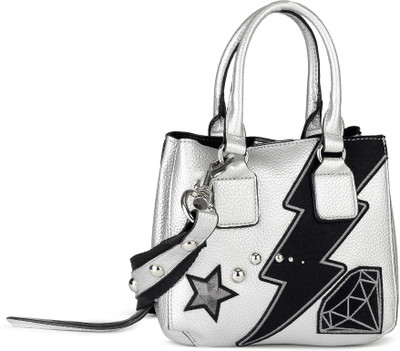 

Steve Madden Satchel(Silver, Black), Black;silver