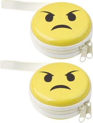 StealODeal Aluminium Zipper Headphone Case For Universal(Yellow)