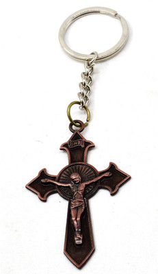 faynci Holy Jesus Cross Copper Key Chain Key Chain