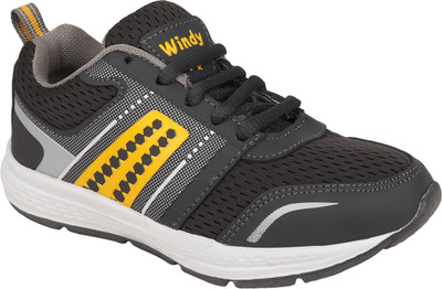 

WINDY Boys & Girls Lace Running Shoes(Grey