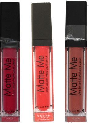 

Happy Deals Matte ME lipGLos COmbo(6 ml, Red, Pink)