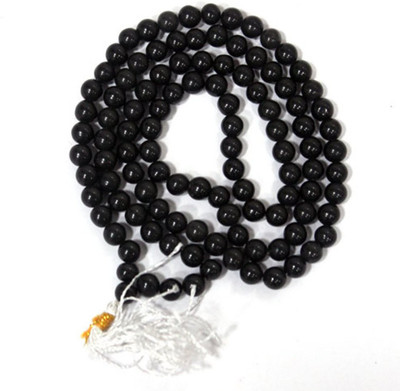 Mithila Hakik Pooja Mala / Kale Hakik ki Mala Stone Necklace