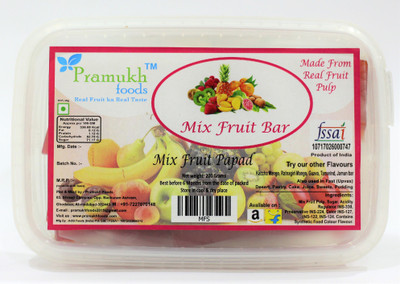 

Pramukh Foods Pramukh Mix Fruit Bar Assorted Fruit(200 g, Box)