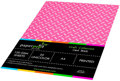 

Paper Pep Craft Collection Unruled A4 A4 paper(Set of 2, Dark Pink)