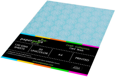 

Paper Pep Craft Collection Unruled A4 A4 paper(Set of 2, Baby Blue)