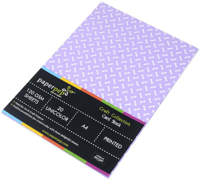 

Paper Pep Craft Collection Unruled A4 A4 paper(Set of 2, Light Purple)